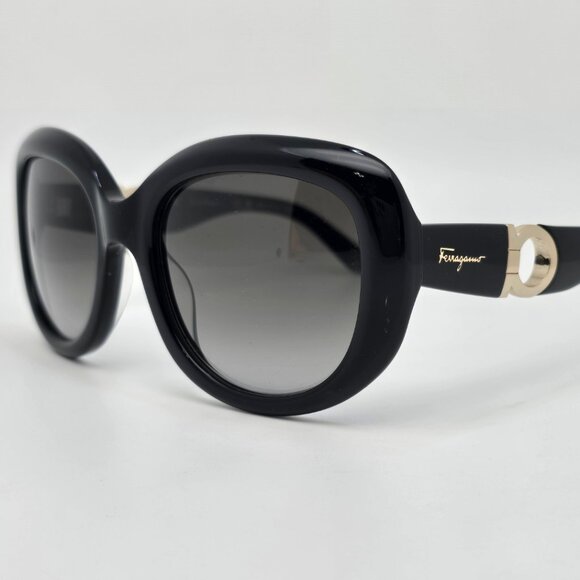 Salvatore Ferragamo SF727S 001 Black Frame Grey Gradient Lens Sunglasses w/ Case main image 13